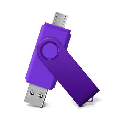 China Memory Storage 2 In 1 USB Flash Disk 16g 32g 64g Dual USB Flash Memory Otg Usb Drive for sale