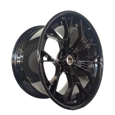 China Custom 2 Piece Aluminum Forged Alloy Wheel Rims In Gloss Black for sale