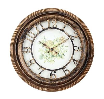 China High Quality Antique Round Classic Vintage Art Round Style Wall Clocks Antique Wall Clocks for sale