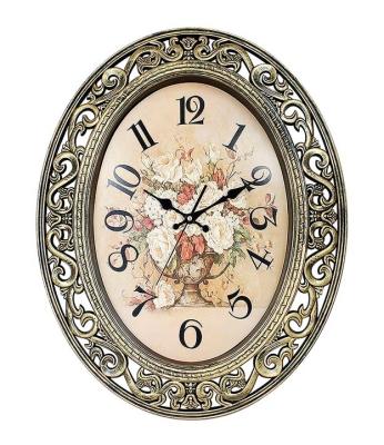 China Large Size Antique Style Rectangle Antique Wall Clock For Home Decor Large Wall Clock With Logo for sale