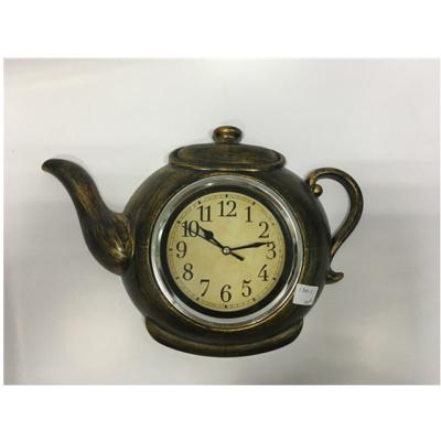 China BRIEF Teapot Kettle Clock Kitchen Clocks Cheap Promotional Wall Article Home Decor Small Wall Clock for sale