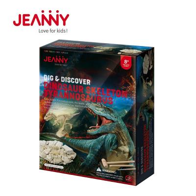 China Original Jeanny Design Kid Toys Dig Kit DIY Archeology Toys Dinosaur Tyrannosaurus Skeleton Excavation Kit For Kids for sale