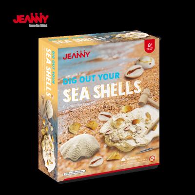 China Educational Toys Dig Kit Diy Excavation Jeanny's Original Design Archeology Dig And Discover Sea Shells Kids Kits for sale