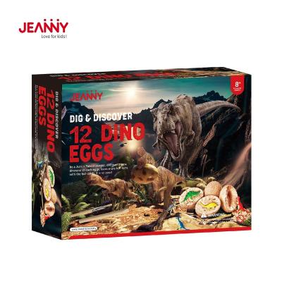 China New Original STEM Educational Archeology Jeanny's Design Dinosaur Egg Fossil Excavation Kit Dig Diy Kit Toys Child For Children for sale