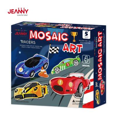 China Educational Handmade Decoration EVA Foam Mosaic Sticker Jeanny Design Crafts and Arts Kit of Runners DIY Original Toys for Kids for sale