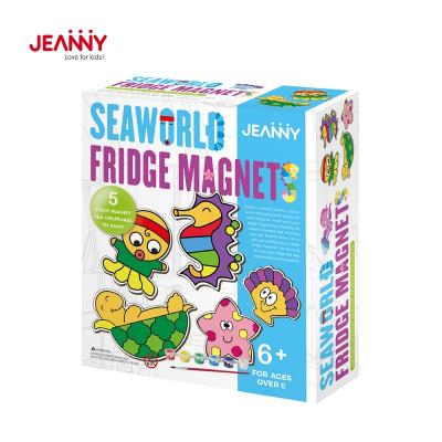 China Jeanny's Original Original Design Toys Fridge Painting Magnets Educational Handmade DIY Creative Set Opens Kit For Kids for sale