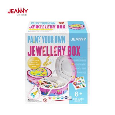 China Jeanny's Original Design Educational Creative Handmade Easy Crafts Toys DIY Activity Set Jewelry Box Kit Kids Craft Kits for sale