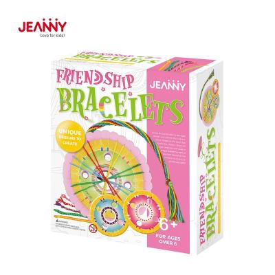 China Jeanny's Original Design Educational Art And Craft Supplies Artist Kids Toys Fab Friendship Bracelets Hand Made Activity Kits For Kids for sale