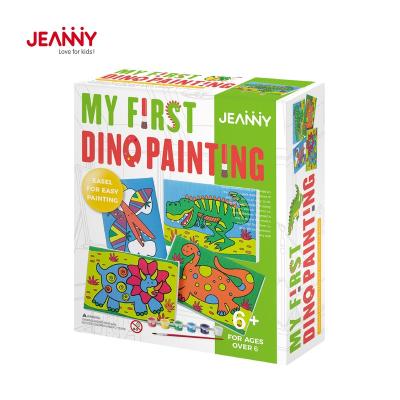 China STEM Original New Arrival Jeanny Design Painting Toys DIY Art Craft Handmade Kit Gift for Kids Painting Dinosaurs Toys for 6 Years for sale