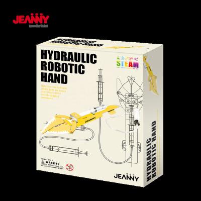 China Original Design by Jeanny COOK Hydraulic DIY Robotic Hand STEM Education and Steam Kids Engineering Building Kit for 7 8 9 10 12 Years Old for sale