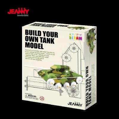 China Jeanny Original Design STEAM First Educational Toys Kids To Build Your Own Tank Model DIY STEM Toys Kids Science Experiment Kit for sale