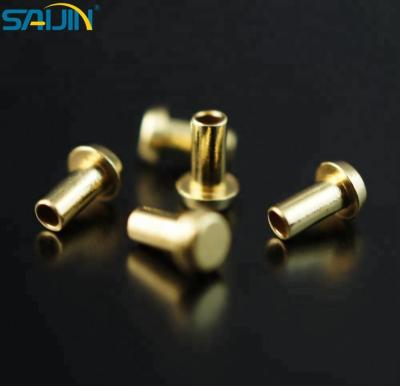 China Good Quality PCB Rivets Electrical Brass Copper Tubular Contacts For PCB for sale