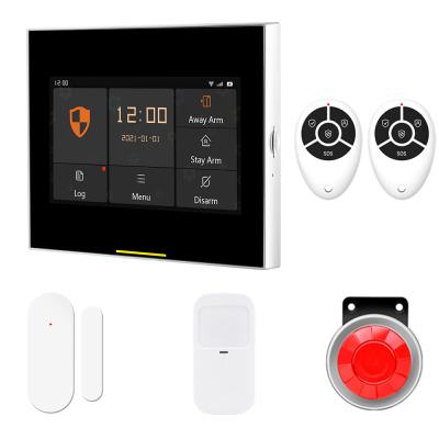 China Burglar Security Alarm System Kits Chip 600MHz Chip 600MHz Smart Remote Control Staniot 4G Tuya WiFi Home Support OTA Online Upgrade for sale