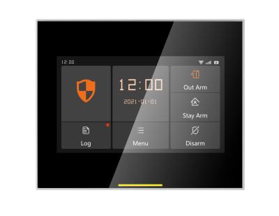 China 12mm Ultra-thin Body Staniot BECAUSE Tuya Smart WIFI GSM 433Mhz Wireless Home Security Alarm System 4.3 Inch Display Screen Support Up To 200 Accessories for sale