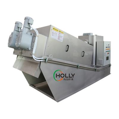 China Water Treatment Sewage Sewage Sludge Dewatering Multiple Screw Filter Press for sale