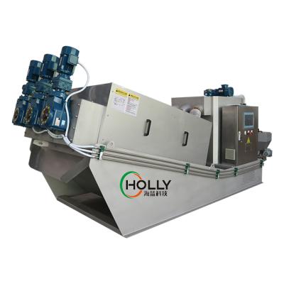 China Water Treatment Screw Press Sludge Dewatering Machine For Paper Mill Sewage Treatment for sale