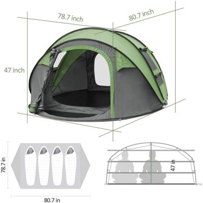 China Family Camping Tents 8 Person Outdoor Tent 8 People Noise Extended Camping Type Waterproof Outdoor Tent for sale