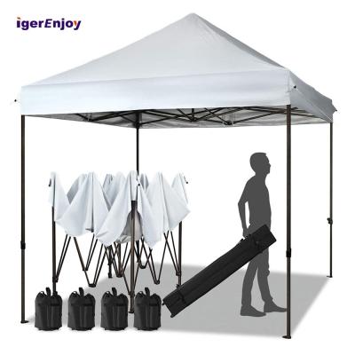 China Exhibitons Waterproof 10x10 12x12 Foldable Canopy Gazebos Pop Up PVC Metal Frame Aluminum Tents For Sale Outdoor Garden Camping Party for sale