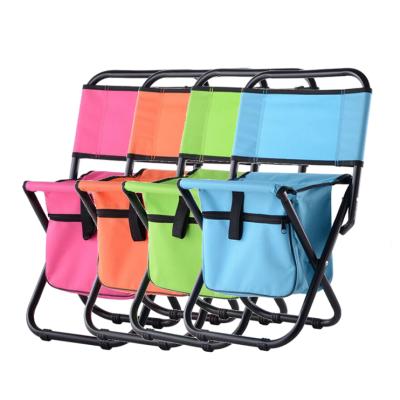 China Industrial Outdoor Storage Bag Fishing Chairs Folding With Rod Holder Backpack Fishing Chair for sale