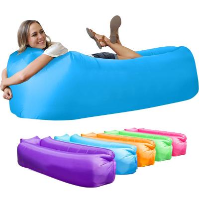 China Hybrid Type Leaky Waterproof Chair Sofa For Women Outdoor Design Sofa Beach Accessories Portable Anti-Air Folding Air Inflatable Sofa for sale