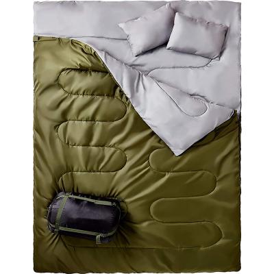 China Envelope Type - 2 Person Cloth Indoor Cotton Sleeping Bag Lining Cotton Adult Winter Camping Hiking Sleeping Bag for sale