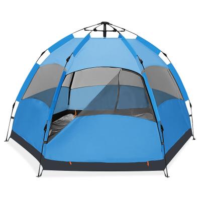 China Camouflage/Field Game 5-7 Person Hexagon Beach Camping Tent Automatic Waterproof Outdoor Camping UV50+ for sale