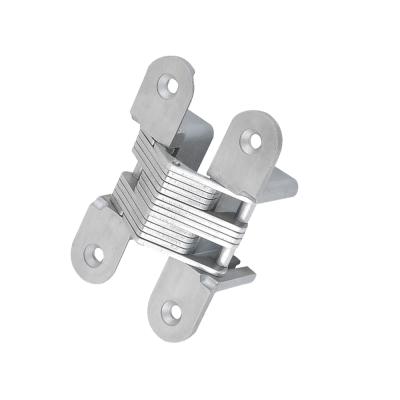 China 180 Degree Zinc Alloy Open Slow End Quiet Stainless Steel Concealed Hinge for sale