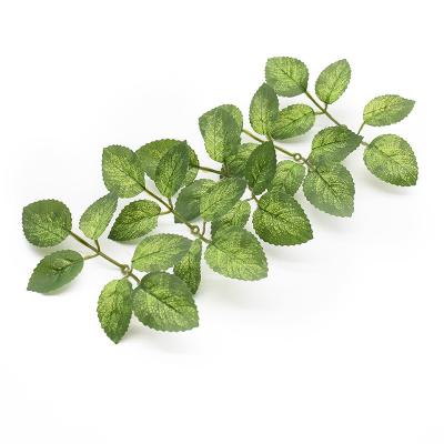 China 1Pcs/Lot CLASSIC Artificial Ieaves Simulation Of Green Plants Wedding Decoration Christmas Decorations For Diy Candy Box Fake Leaves for sale