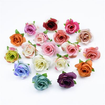 China 1Pcs/Lot Europe Teddy Bear Artificial Flowers Roses Wedding Decorative Flowers For Home Scrapbooking Christmas Decorations for sale