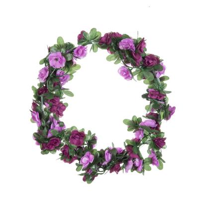 China 1Pcs/1Lot CLASSIC Silk Fabric Rose Artificial Flowers Christmas Garland For Wedding Home Room Decoration DIY Garden Plant Vine Candy for sale