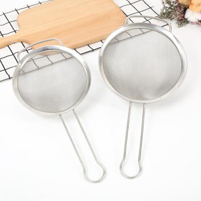 China Good Sustainable Kitchen Tools Wire Strainer Stainless Steel Fine Mesh Strainers for sale