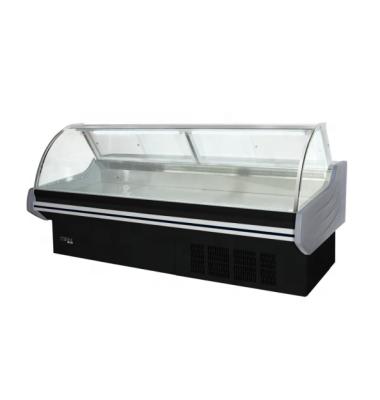 China Single-temperature Butchery Flip Sliding Glass Door Food Refrigerator Grocery Equipment For Canada Market for sale