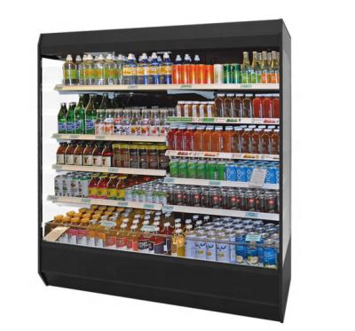 China Vertical Single-Temperature Multideck Fridge Open Front Cooler For Fresh Meat Showcase for sale