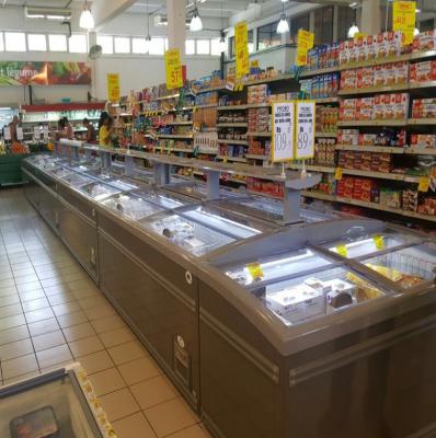 China Single-temperature factory direct sale commercial supermarket combined island freezer with large capacity for sale