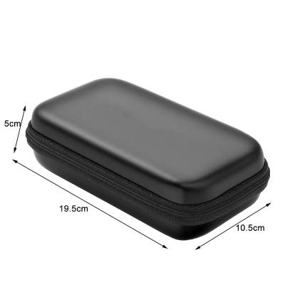 China Waterproof Shockproof Dustproof Protective Hard Travel Carrying Case 2.5inch Black External Hard Drive Case EVA HDD Case for sale