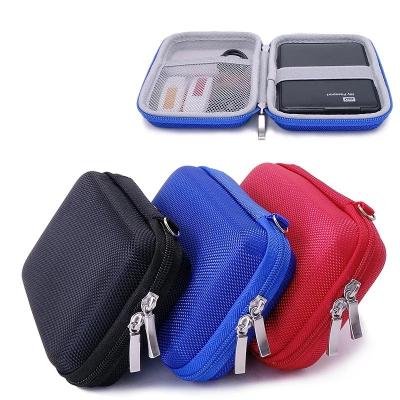 China Travel Black 2.5inch HDD Bag Waterproof Shockproof Dustproof EVA SSD/Hard Drive External Case for sale