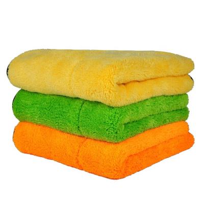 China Best Microfiber Car Foldable Wholesale Auto Detailing Cleaning Drying Towels/Quick Dry Automotive Car Wash Towels for sale