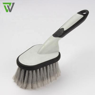 China Soft Tire Rim Brush Car Wash Scrub Tire Rim Brush / Car Tire Detailing Brush for sale