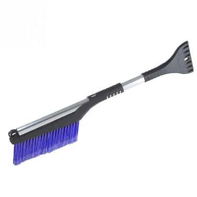 China Snow Broom For Roof Long Telescopic Handle Snow Removal Broom For Roof/Extendable Car Window Snow Scraper Windshield Brush for sale