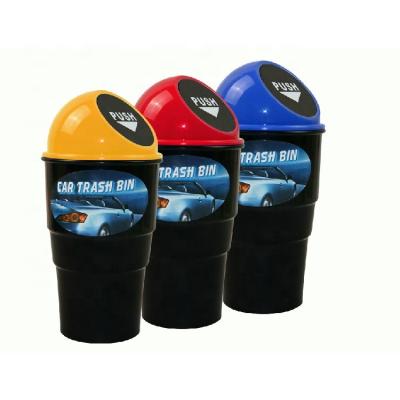 China Luxury mini car trash can with lid for sale