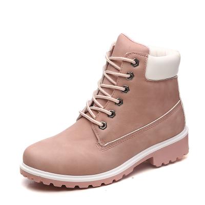 China 2021 New Women's Single Low Top Rose Shoes Large Size Flat Bottom Leather Massage Boots Women's Shoes for sale