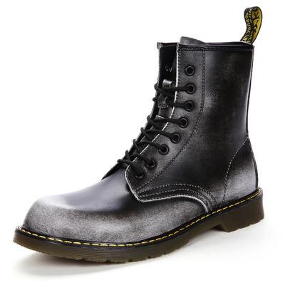 China Autumn Women's British style round retro plus size 35-47 men's fashion style high top casual walking shoes boots for sale