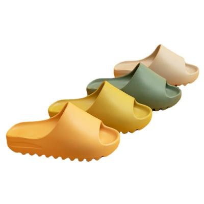 China New Lightweight Spring Thick Bottom Step On Slippers Eva Couples Fish Mouth Coconut Bathroom Walk Beach Shit Sandals And Slippers for sale