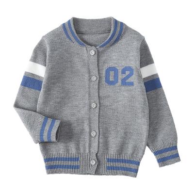 China Wholesale High Quality Anti Shrink Toddler Cotton Knit Casual Sweater Outerwear Baby Boys Cardigan Button Toddler Knit Sweater Cardigan for sale