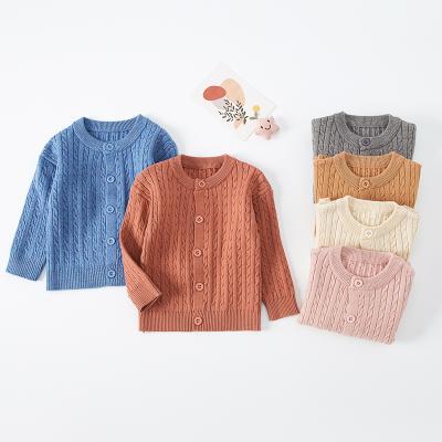 China Wholesale Baby Boy Girl Cardigan Crochet Sweater Infant Toddler High Quality Anti Shrink Knit Button Up Knitted Pattern Pullover Sweatshirt for sale