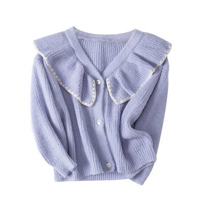 China New Design Girls Anti Shrink Cardigan Sweaters Button Up Girls Cardigan Sweater Toddler Knit Soft Cardigan Sweater Outwear for sale