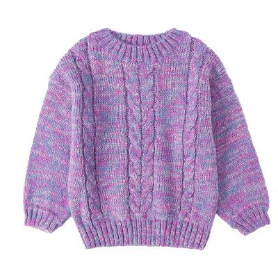 China New Girls Anti-Shrink Sweaters Cute Fuzzy Knit Kids Cozy Popcorn Long Sleeve Sweater Tops Knit Lovely Sweater Kid Pullover Sweatshirt for sale