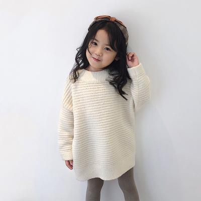 China New Baby Girl Anti-Shrink Sleeve Turtle Neck Chunky Knit Pullover Sweater Jumper Long Sleeve Tops Toddler Babies Soft Sweatshirt for sale