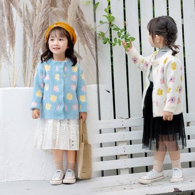 China Hot Selling Little Girls Anti Shrink Knit Uniform School Uniforms Cardigan Sweater For Girls Long Sleeve Sweater Girls Pullover Sweater for sale