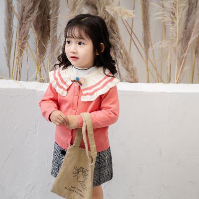 China Little Baby Girls Anti-Shrink Long Cardigan Knitted Sweater Jacket Girl Dress Cover Up Toddler Girls Knit Soft Warm Cardigan Sweater for sale